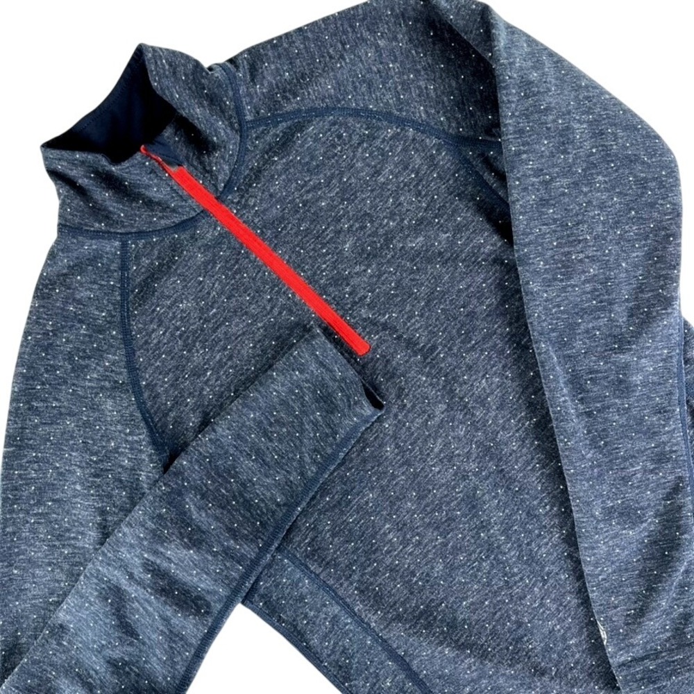 Kombi Merino Wool Base Layer Women Small 1/4 Zip Blue Thermal Ski Top Body 2